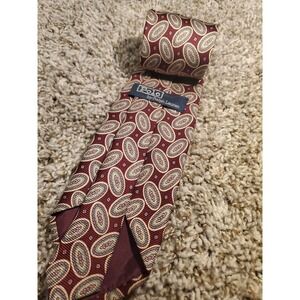 Vintage - Polo Ralph Lauren Burgundy Paisley Tie Silk